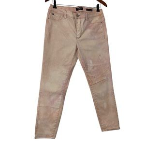 Curve Appeal Pale Pink Minimalist Jegging Paint Splatter Women’s Size 8 Grunge